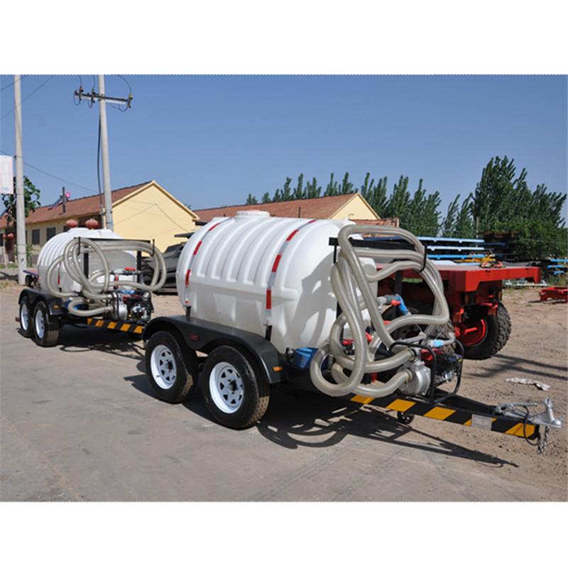吨塑料水罐拖车园林洒水罐拖车便捷式移动水罐拖车