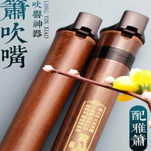 洞箫助吹器初学入门紫竹F萧乐器零基础G调吹嘴专业演奏古风素潇