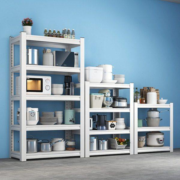 炎恩白色置物架落地多层收纳架厨房微波炉烤箱家用储物架客厅阳台,厨房/烹饪用具,微波炉置物架,淘宝优惠券,粉丝福利购,淘宝优惠卷