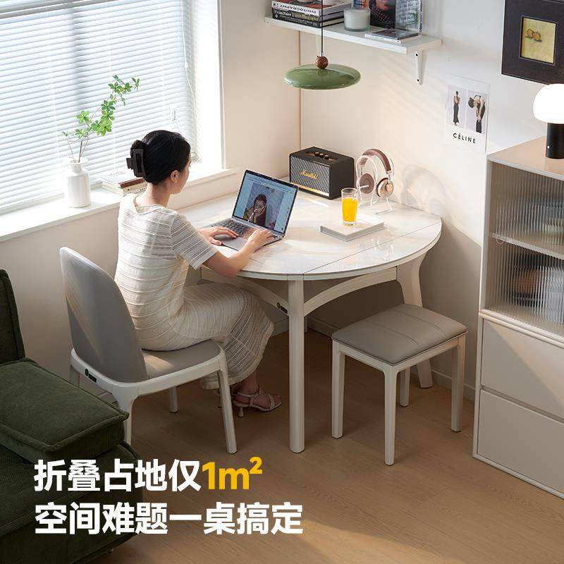 批方桌变圆桌餐桌可折叠家用小户型正方形实木伸缩岩板奶油风饭桌,畜牧/养殖物资,畜牧/养殖器械,淘宝优惠券,粉丝福利购,淘宝优惠卷