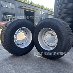 小宽胎385/65R22.520层级改装拖车运粮拖斗配套10孔富华桥钢圈