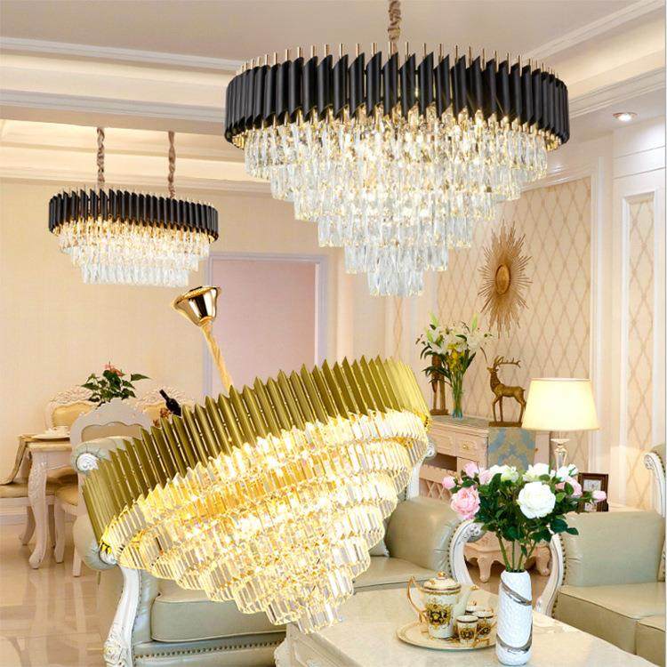 后现代吊灯客厅灯水晶轻奢吊灯卧室餐厅灯现代复式楼2020新款灯具