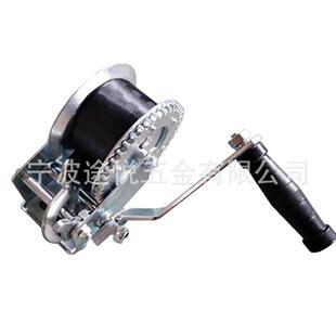 供应1000LBS拖车绞盘带6米黑色织带游艇织带手动绞盘