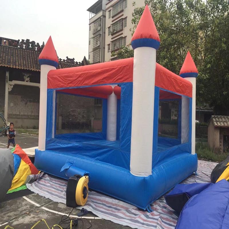 优惠直销蓝色城堡加长加厚幼儿园亲子室内外玩具充气娱乐气模