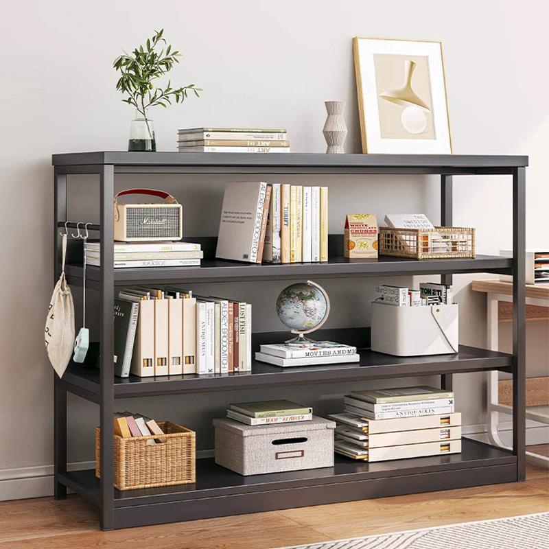 铁艺书架落地家用客厅置物架学生书房展示架简易收纳储物多层书柜