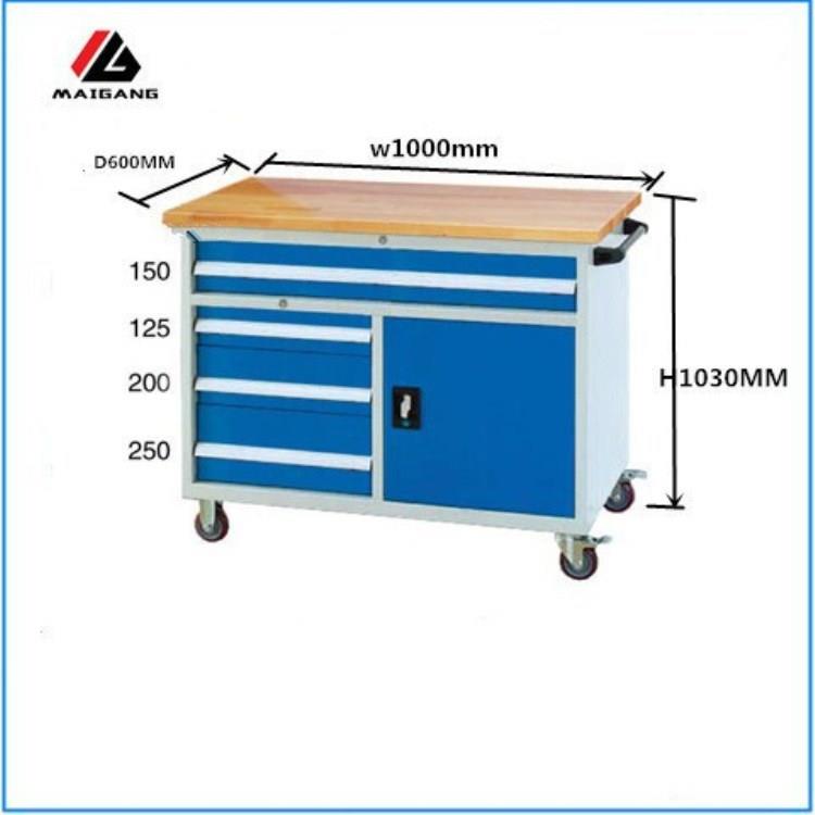 麦冈现货Z009M汽保汽修工具柜五金加厚零件柜4抽单门组合工具柜