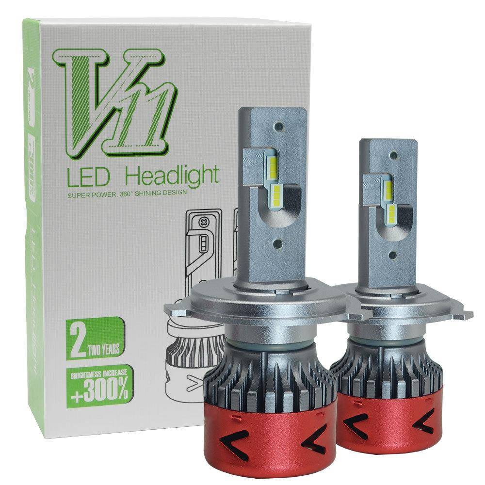 直销汽车LED大灯V11S高亮聚光散热远近一体货车通用前照灯