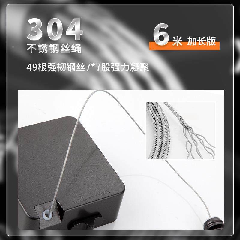 厂家直销可伸缩形晾LYS0501绳室内晾外加长晒衣绳加长6米衣隐凉衣