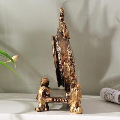 欧式件座创钟台钟意树脂bWr3miZz时钟复客厅时尚摆卧室台式静古松