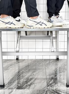 不锈钢折叠桌家用桌饭店饭出租房NEJ桌夜市摆摊烧烤桌餐便携方小