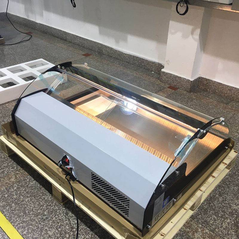 台面菜品自助餐展示熟食冷藏柜卧式水果海鲜保鲜前后双开门小冷柜