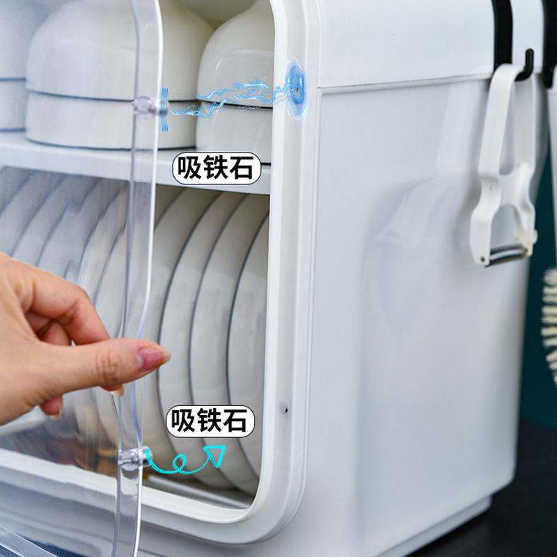 碗筷收纳盒带盖厨房餐具沥水置物架特大号装放盘子碗碟箱塑料碗柜