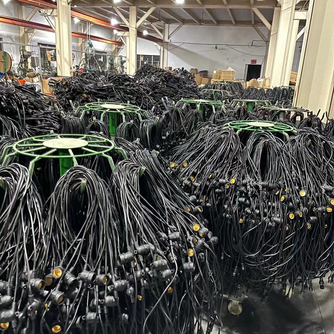 厂家直销养殖灯串线户外防水农业欧规灯头线火龙果补光灯电线