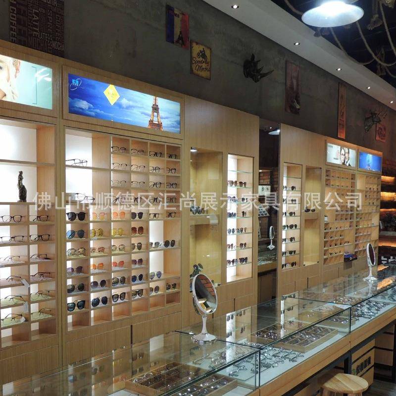 锐视眼镜锐视眼镜镜店工厂烤漆眼眼柜定台定做眼镜店柜子镜展柜制