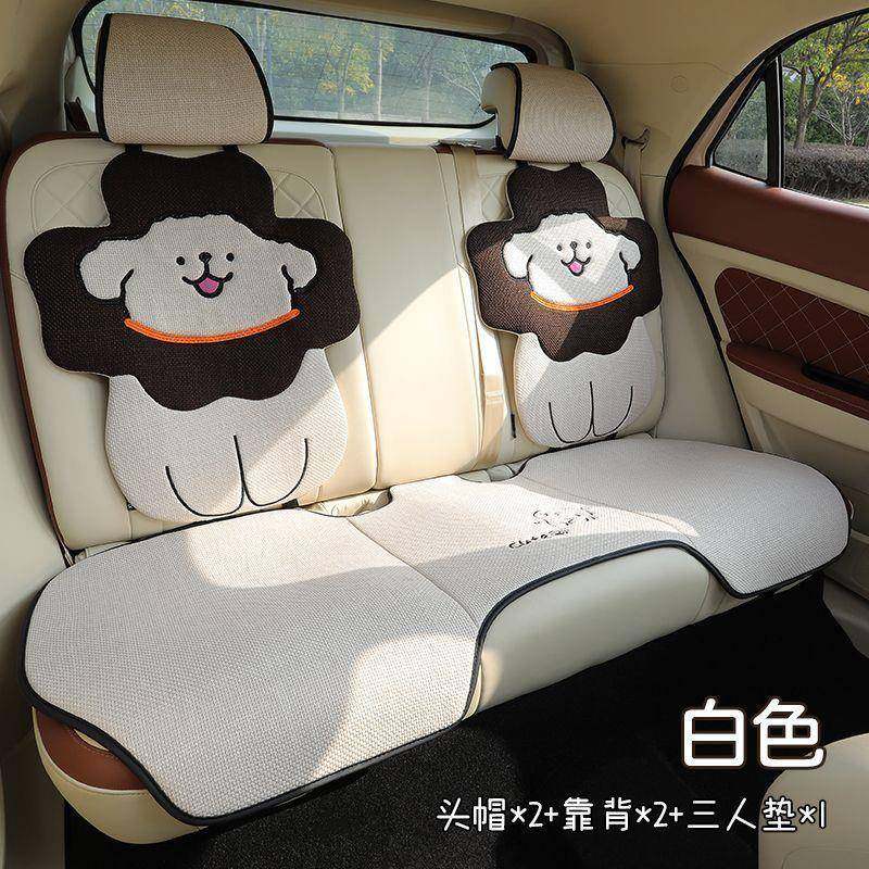 新款卡用通车汽车坐垫XFI萌小狗四季坐垫亚麻半软包防滑垫通座椅,标准件/零部件/工业耗材,车间地垫,淘宝优惠券,粉丝福利购,淘宝优惠卷