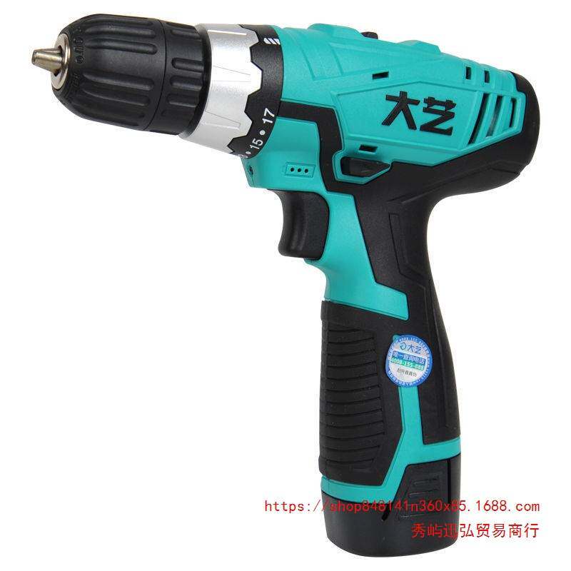 大艺手电钻锂电钻大功率12V16V20V充电钻1028/1008电动钻