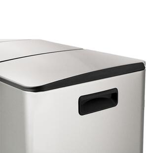 不锈钢两分类垃圾踏桶商0用40 2NX缓降定盖折叠脚纳收桶室 6LFX40