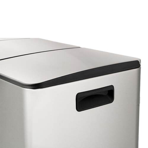 不锈钢两分类垃圾踏桶商0用40/6LFX40-2NX缓降定盖折叠脚纳收桶室