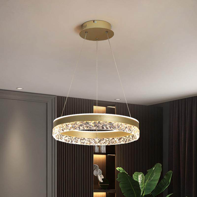 餐517厅吊灯现代简约山灯具红爆网款中圆圈轻奢吧灯极简饭台厅餐,家装灯饰光源,智能吊灯,淘宝优惠券,粉丝福利购,淘宝优惠卷