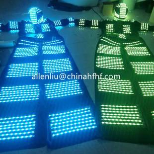 舞台演出发光服发光小表演高 高跷跷表演服丑装 LD七彩装 发光高HF