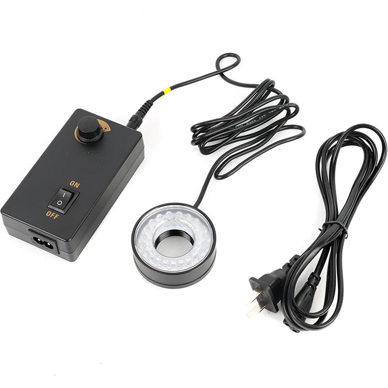 180倍镜头安装螺纹28mm42mm铝合金40LED可调环型白色光源