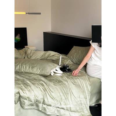 100支贡缎长绒棉丨四件套纯棉全棉床单被套轻奢感夏季床品