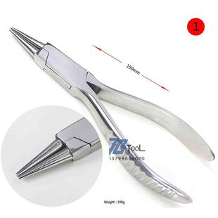 204不锈钢钳圆嘴钳弯嘴钳尖嘴钳圆嘴平嘴二合一钳打金工具