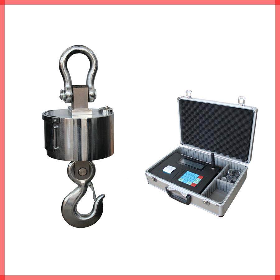 10T无线打印型电子吊秤百鹰OCS电子吊钩秤无线数传小票打印吊秤