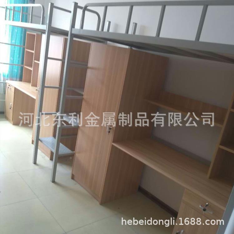 下床带桌交错带书桌组合高母低子床上上下铺床双层成人床DL省空间