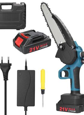 8寸1V迷电你链锯家用2手持锂电锯小76830型木木工园林伐锯