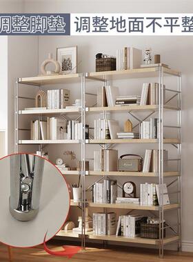 日QLN架式置物架层收纳落地书架厨房微波炉多储架物家用原木简约