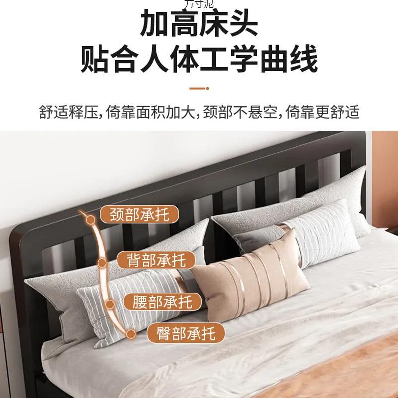 欧式铁艺18米双人床家用出租房m床经济型1加固加.厚1.无品牌/5儿