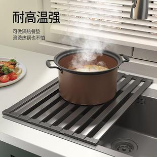 叠沥水架30不锈钢厨房水槽碗4架置AL102394物池架洗碗碗碟收纳篮