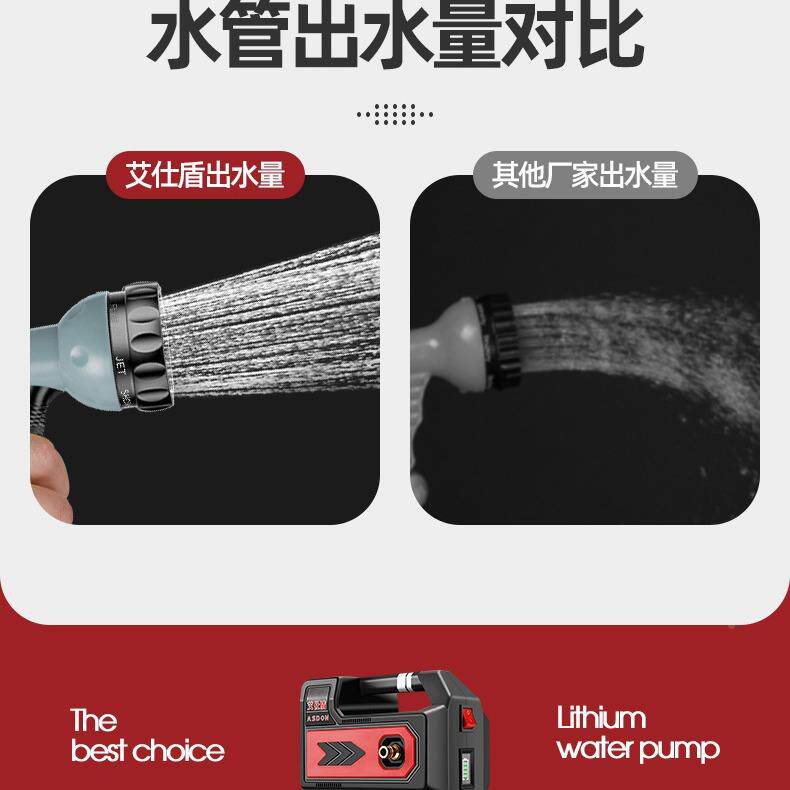 泵式锂电便电动抽水泵自携小吸式小型充电加油HHE机油水两用泵
