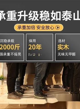 现代人简约实木床床1.8米松木经济型双床1.5米租房出简易1mCTF单