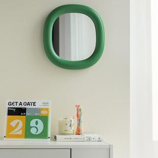 化镜奶油风卧室桌面便携美镜子台用式 壁挂家妆洗漱台妆274梳妆镜