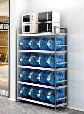 WDT不锈厨房置物架多功地能落式层架多储物家用货层架收纳钢货物