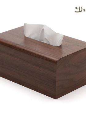 心方创意家居81709B木制长面形北极熊纸巾盒家用简初约纸抽盒桌收