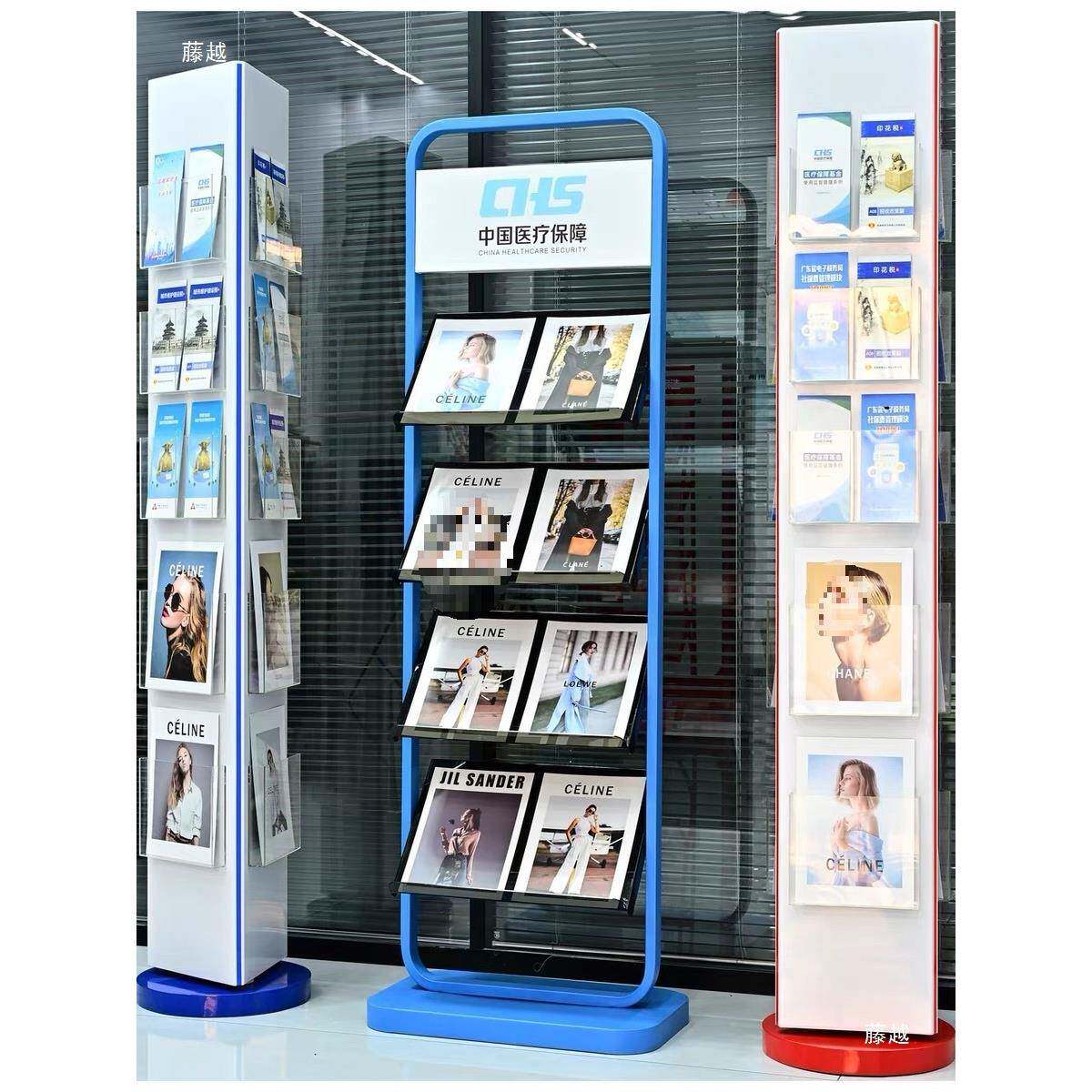 酒店餐牌展示架餐厅菜单资ZPI料架合同资架书单目录页宣传页折翻