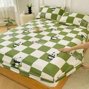 床加厚HPWOAYLD原棉老粗布床笠单2床025新款 床罩尘滑垫保护防罩