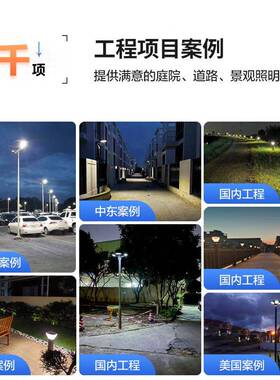 人形体感应外庭院灯户别墅防水市电GGD-8016超亮方照园明灯公高杆