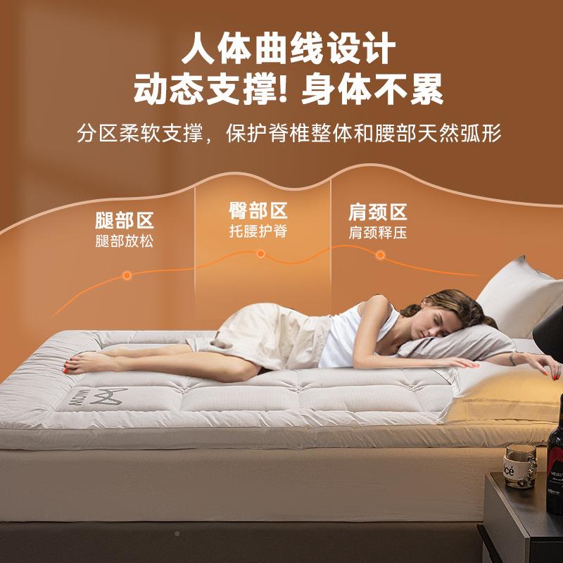 酒店床棉花床垫软垫家用室榻榻卧877266米垫子褥子加睡厚垫宿舍单