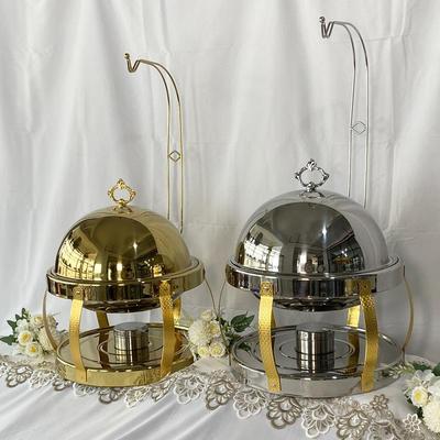 不钢圆形吊LKP盖酒店餐厅食加保温炉酒精锈炉自助餐物炉布菲炉商