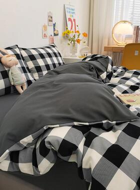 简约南通纺件套全棉纯NOD棉学生宿用舍单人床单床笠三四家件套床