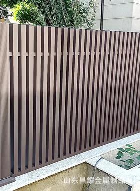 式铝艺护栏 花园庭院铝合金围别栏 阳台墅小区围墙横杆百叶护中栏