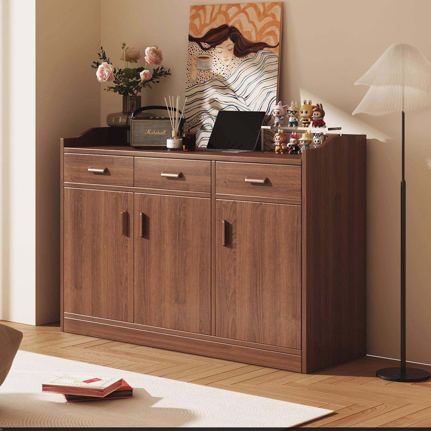 客厅餐边柜靠墙一体置物柜中古风收纳多功能斗柜家用柜子储物柜,美容美体仪器,其它面部美容工具配件,淘宝优惠券,粉丝福利购,淘宝优惠卷