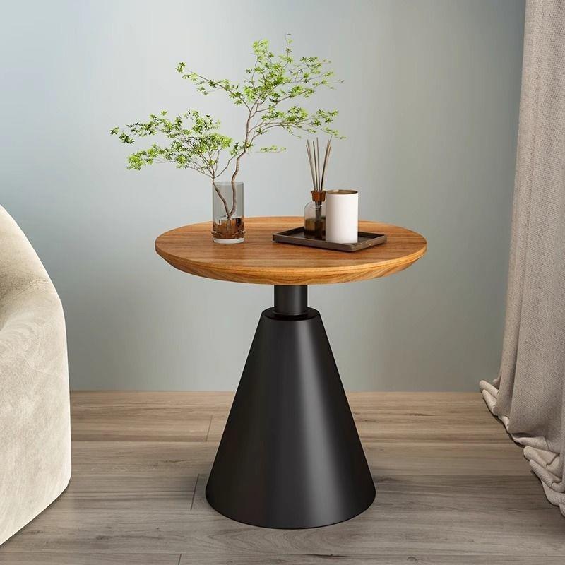 轻奢复古沙发边几客厅家用实木小茶几现代简约卧室床边角几小桌子