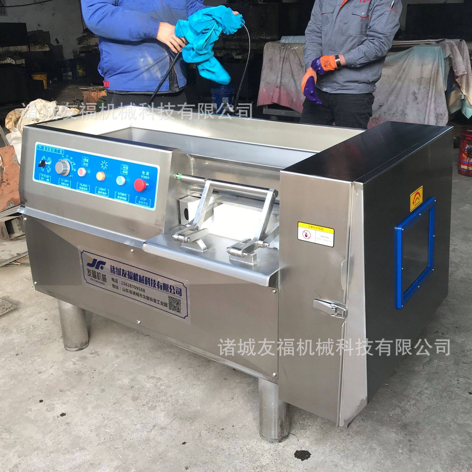 一次成型胡萝卜土豆切丁机 不锈钢地瓜切片机 商用山楂糕切丁设备