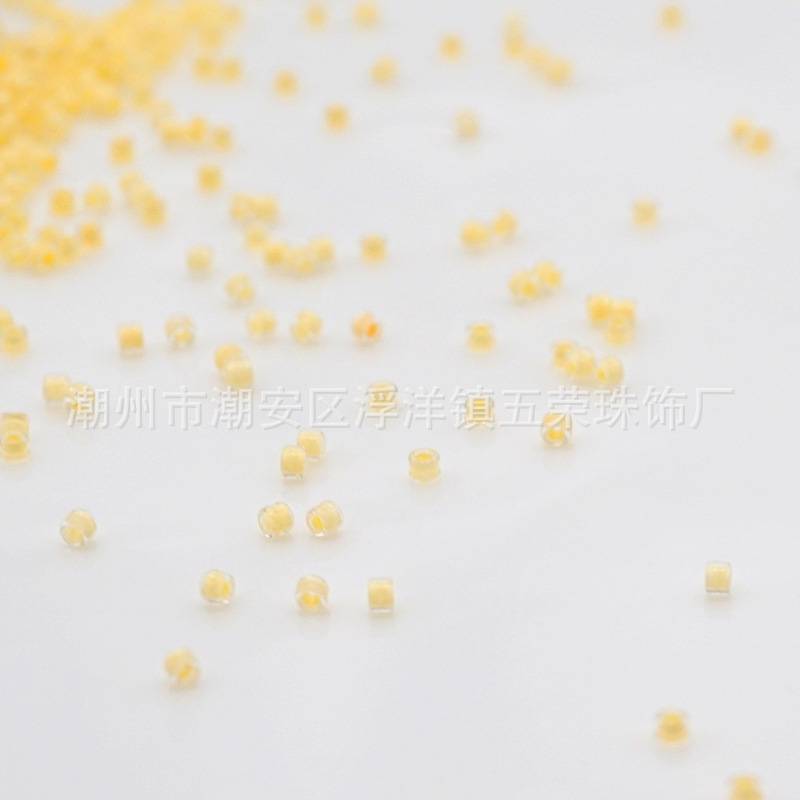 WRZXW-27五荣电脑机绣珠盘珠连线珠玻璃米珠散珠饰品辅料手工编织