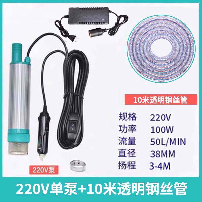 小型抽水泵机电动沉潜水泵自吸家用12v24伏220直流低压抽酒器水棒